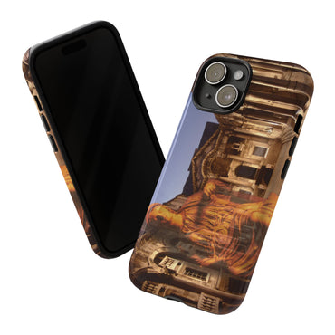 Diocletian's Palace with Goddess Roma phone case for iPhone 15 by Vittorio Storaro, from the La Civiltà Romana collection