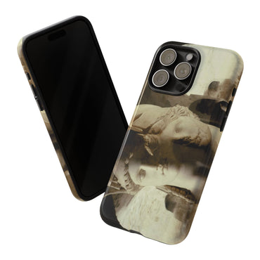 Minerva and Athena phone case for iPhone 15 Pro Max by Vittorio Storaro, from the La Civiltà Romana collection