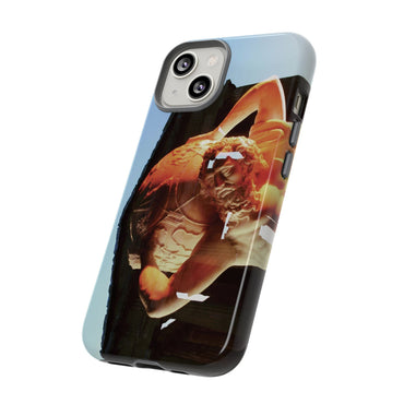 Atlas and Temple of Neptune phone case for iPhone 14 by Vittorio Storaro, from the La Civiltà Romana collection