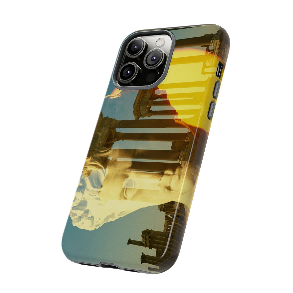 Augustus's Sun on Palmyra phone case for iPhone 14 Pro Max by Vittorio Storaro, from the La Civiltà Romana collection