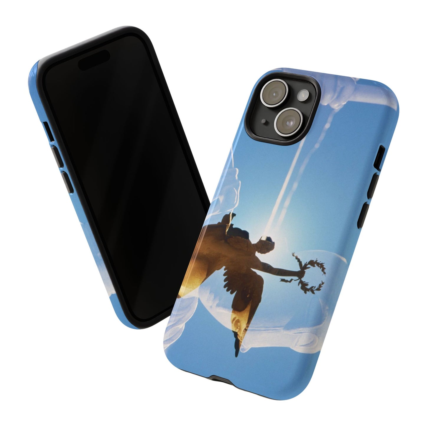 The Victory phone case for iPhone 15 by Vittorio Storaro, from the La Civiltà Romana collection