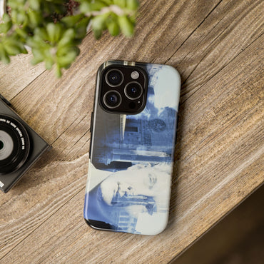 Roma tough phone case by Vittorio Storaro, on a table