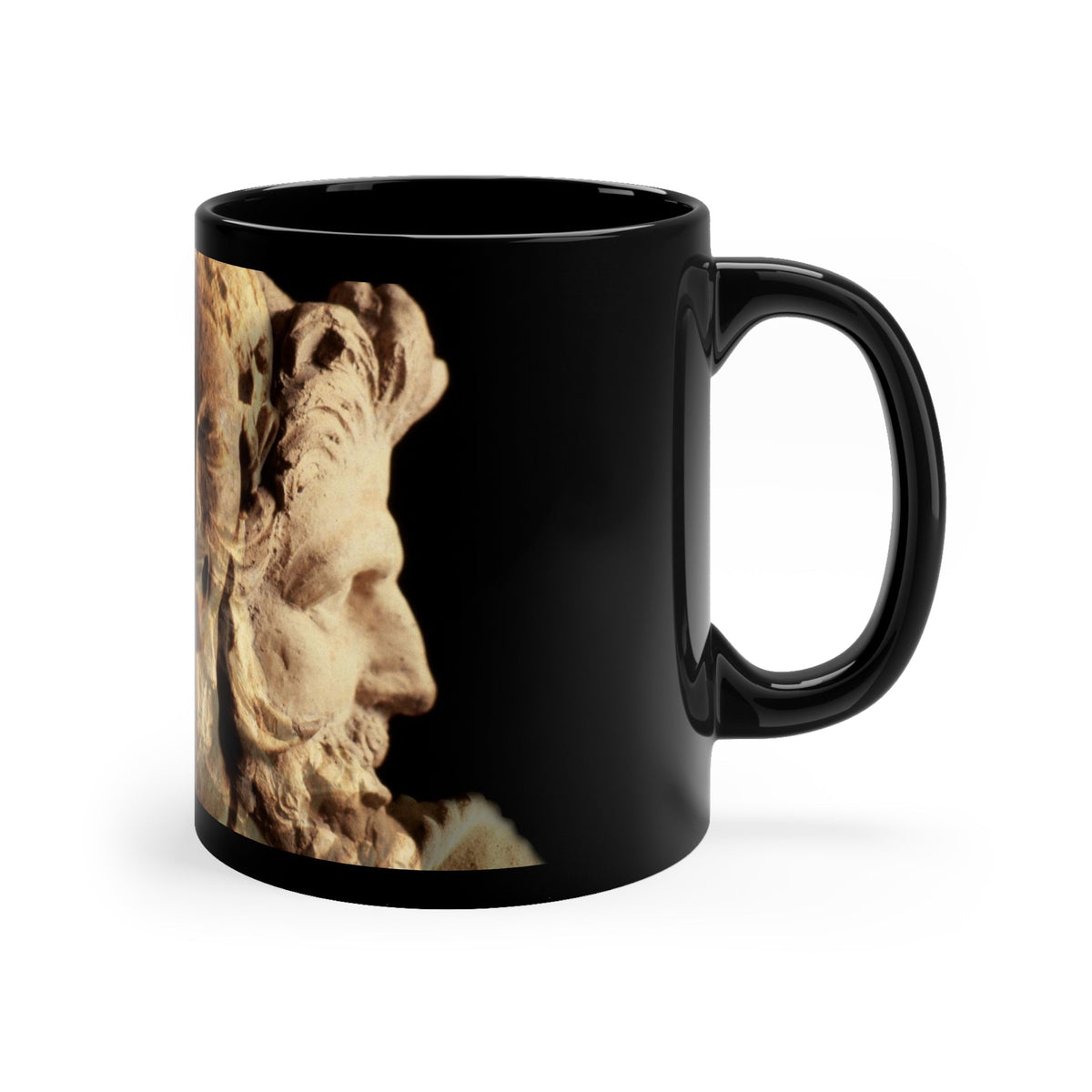Apollo and Two Faced Janus 11oz Black Mug