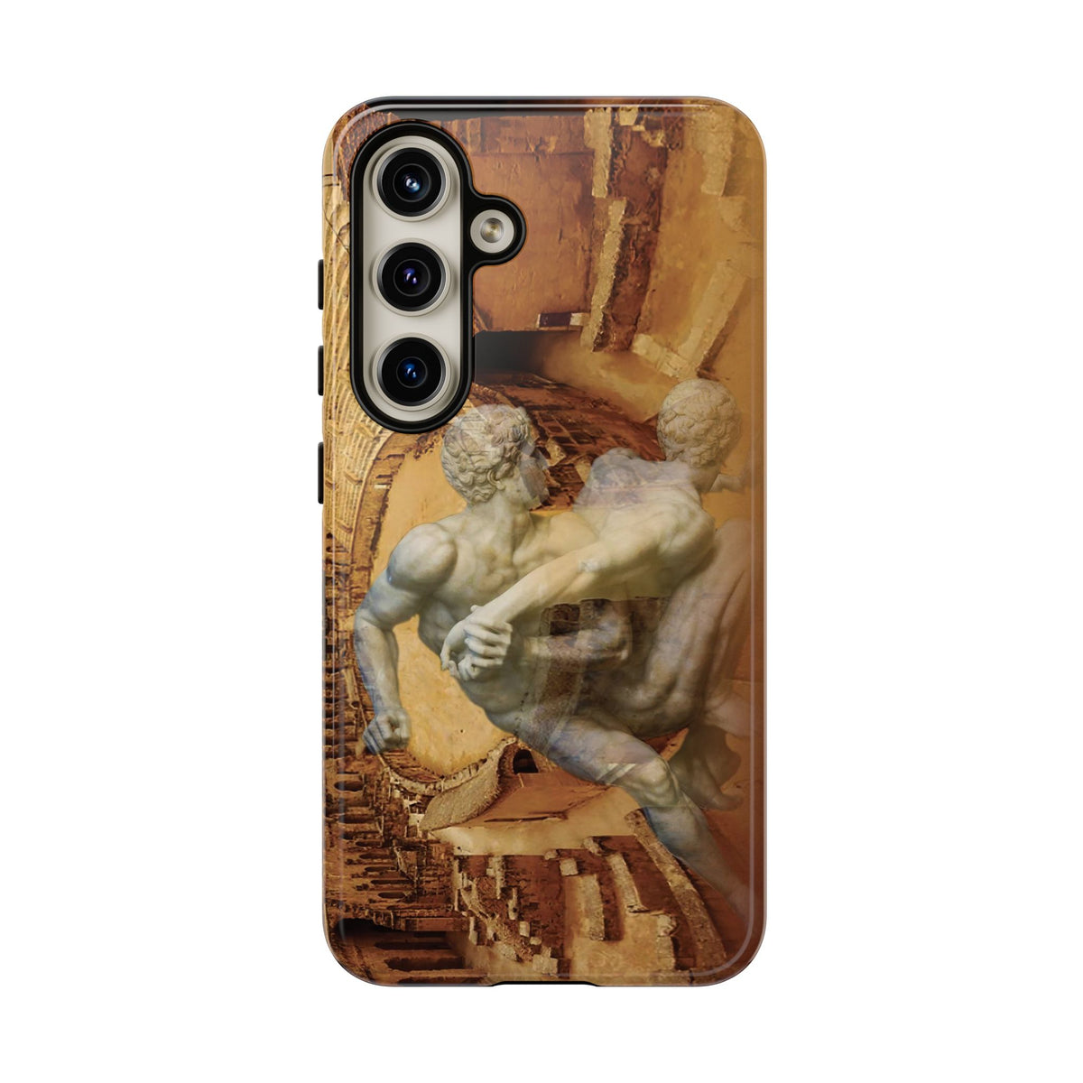 Amphitheater El Jem And The Uffizi Wrestlers phone case for Samsung Galaxy S24 by Vittorio Storaro, from the La Civiltà Romana collection