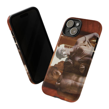 Elettra and Oreste phone case for iPhone 15 by Vittorio Storaro, from the La Civiltà Romana collection