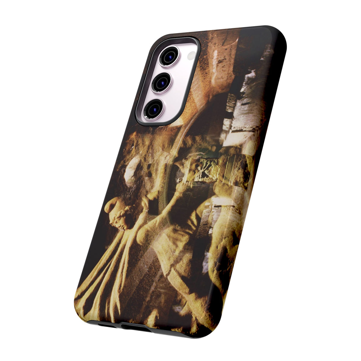 Mithras in his mithraeum of ancient Ostia phone case for Samsung Galaxy S23 Plus by Vittorio Storaro, from the La Civiltà Romana collection