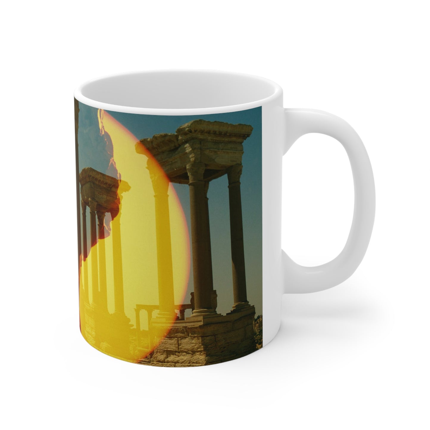 Augustus's Sun on Palmyra White Mug 11oz