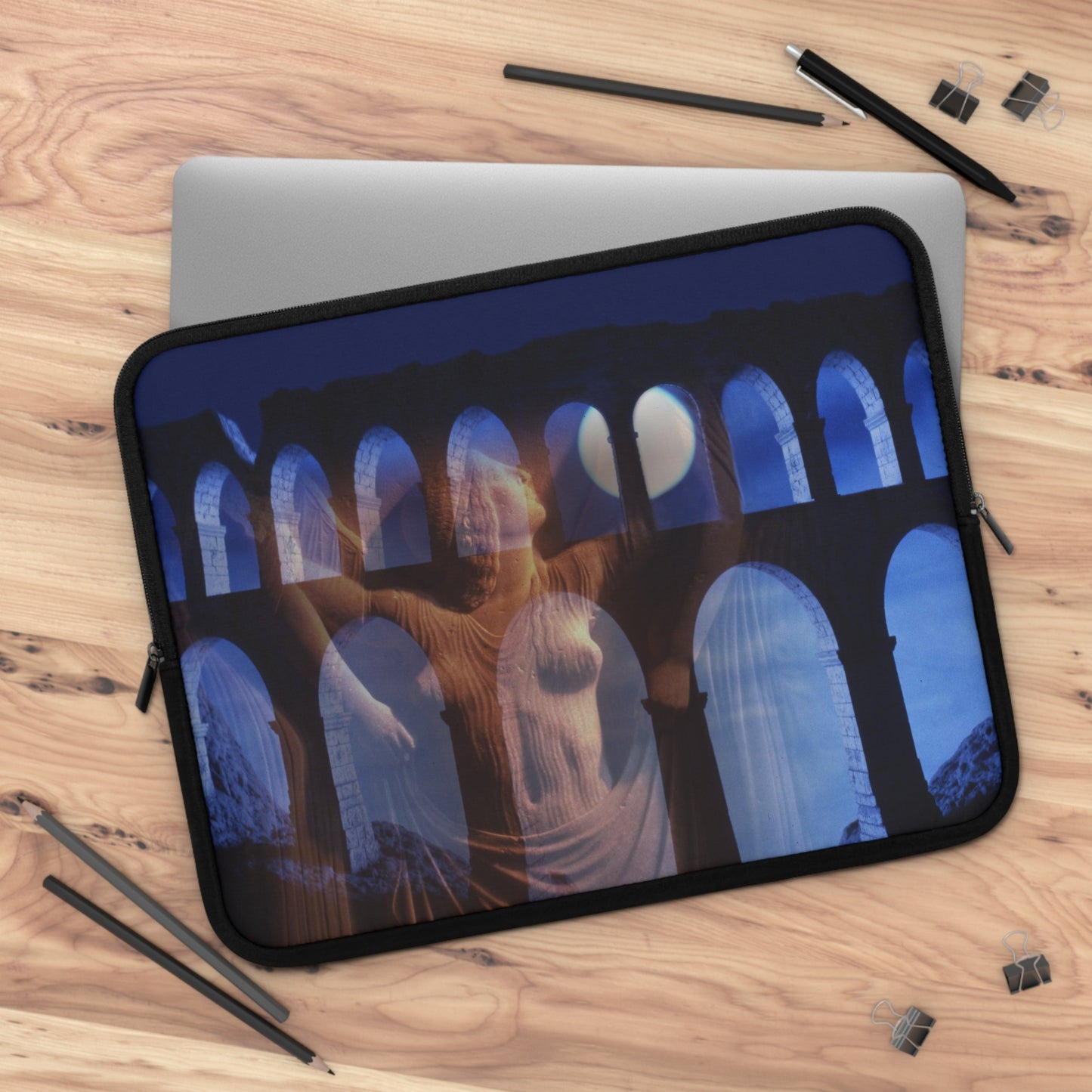 The Aqueduct & His Goddess Laptop Sleeve