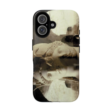 Minerva and Athena phone case for iPhone 16 by Vittorio Storaro, from the La Civiltà Romana collection