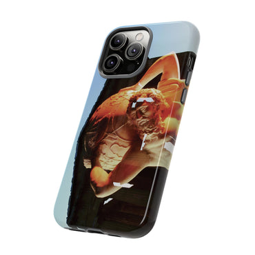 Atlas and Temple of Neptune phone case for iPhone 14 Pro Max by Vittorio Storaro, from the La Civiltà Romana collection