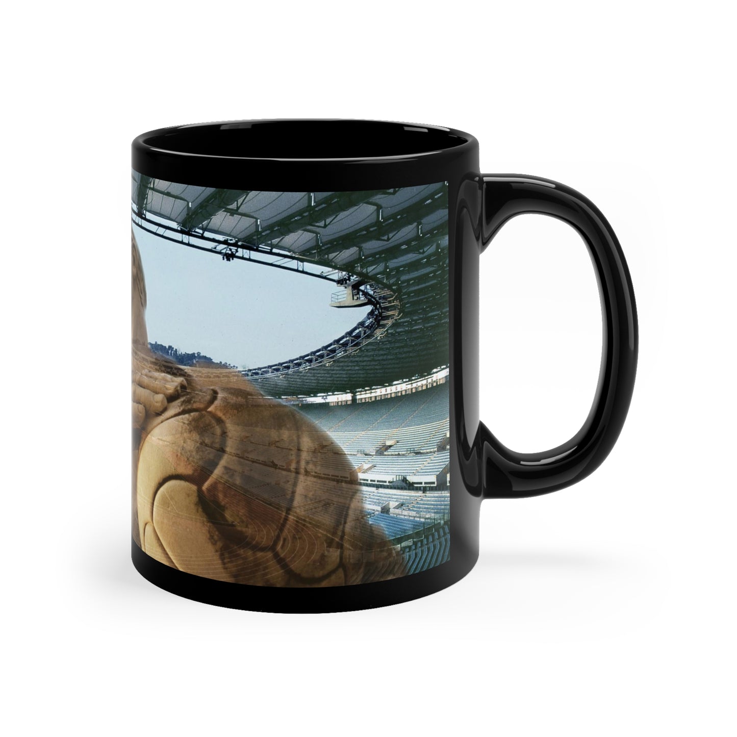 Olympic Stadium in Rome 11oz Black Mug