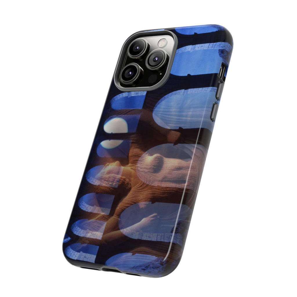 The Aqueduct and his Goddess phone case for iPhone 14 Pro Max by Vittorio Storaro, from the La Civiltà Romana collection