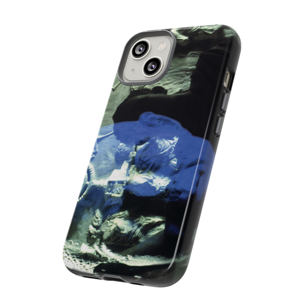 Titus and his father Vespasian phone case for iPhone 14 by Vittorio Storaro, from the La Civiltà Romana collection