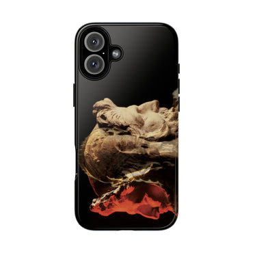 Apollo and two faced Janus phone case for iPhone 16 Plus by Vittorio Storaro, from the La Civiltà Romana collection