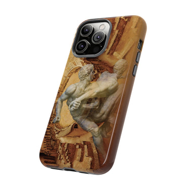 Amphitheater El Jem And The Uffizi Wrestlers phone case for iPhone 14 Pro Max by Vittorio Storaro, from the La Civiltà Romana collection