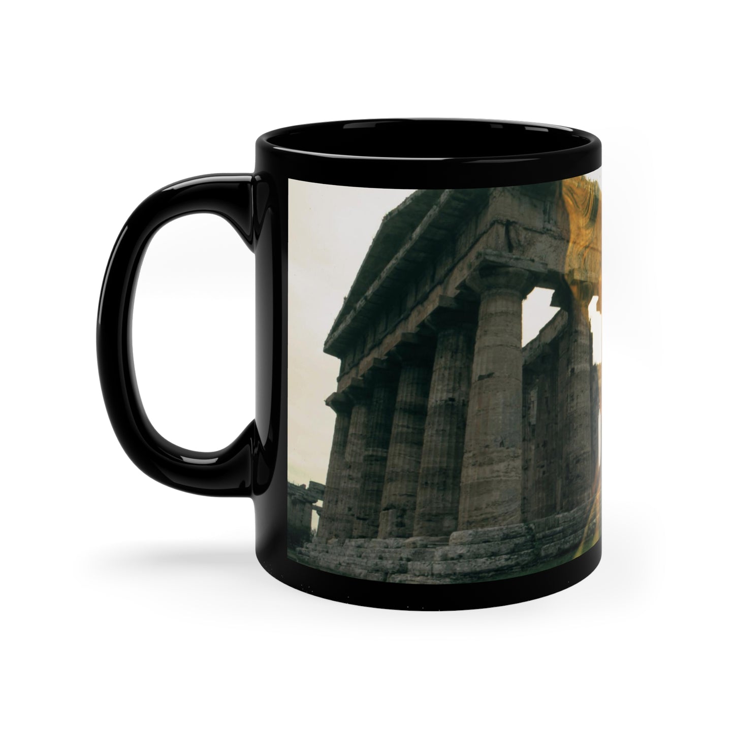 Dioniso & His Temple 11oz Black Mug