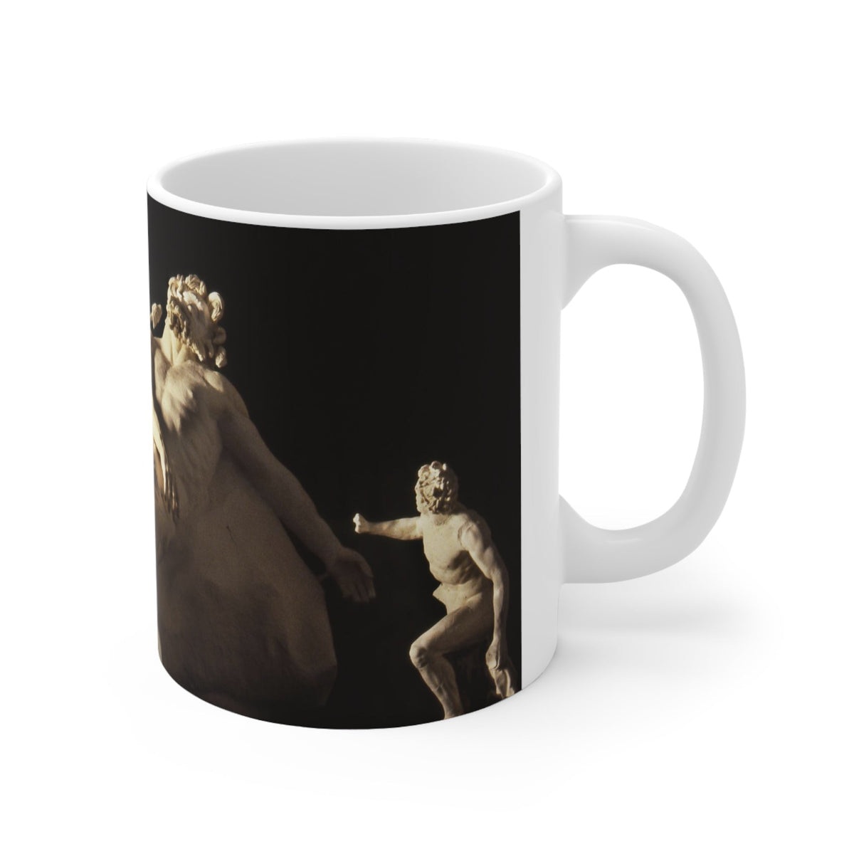 Ulysses & Polyphemus White Mug 11oz