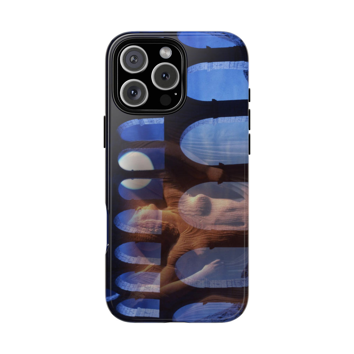The Aqueduct and his Goddess phone case for iPhone 16 Pro Max by Vittorio Storaro, from the La Civiltà Romana collection