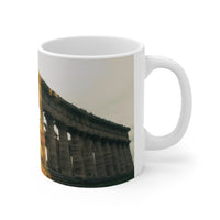 Dioniso & His Temple White Mug 11oz