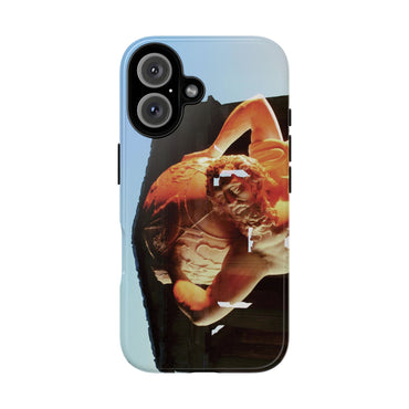 Atlas and Temple of Neptune phone case for iPhone 16 by Vittorio Storaro, from the La Civiltà Romana collection