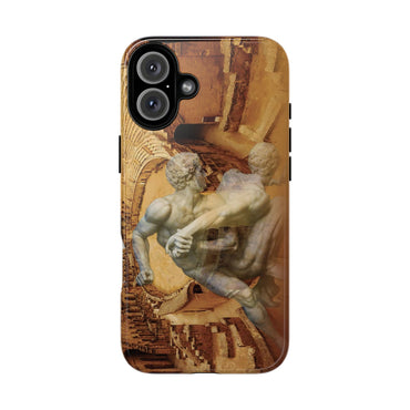 Amphitheater El Jem And The Uffizi Wrestlers phone case for iPhone 16 Plus by Vittorio Storaro, from the La Civiltà Romana collection