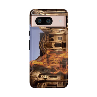 Diocletian's Palace with Goddess Roma phone case for Google Pixel 8 by Vittorio Storaro, from the La Civiltà Romana collection