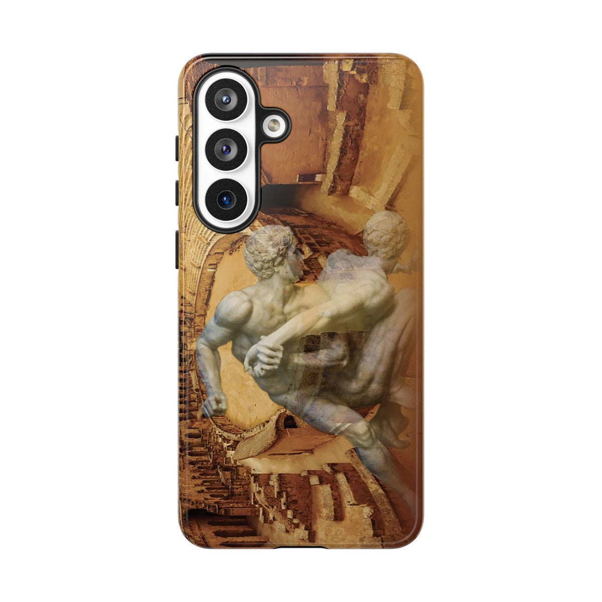 Amphitheater El Jem And The Uffizi Wrestlers phone case for Samsung Galaxy S26 Plus by Vittorio Storaro, from the La Civiltà Romana collection