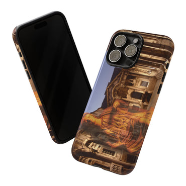 Diocletian's Palace with Goddess Roma phone case for iPhone 15 Pro Max by Vittorio Storaro, from the La Civiltà Romana collection