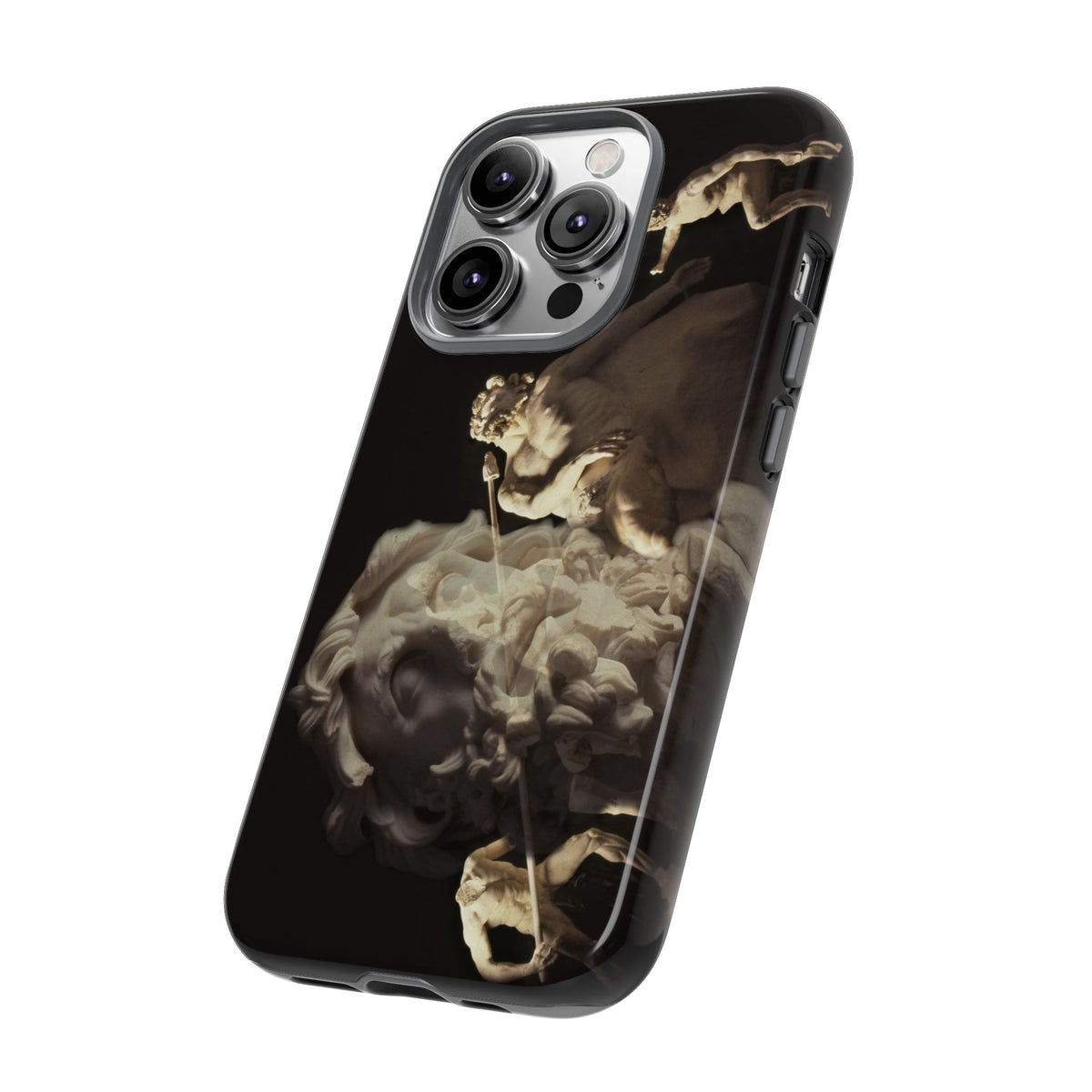 Ulysses and Polyphemus phone case for iPhone 14 Pro by Vittorio Storaro, from the La Civiltà Romana collection