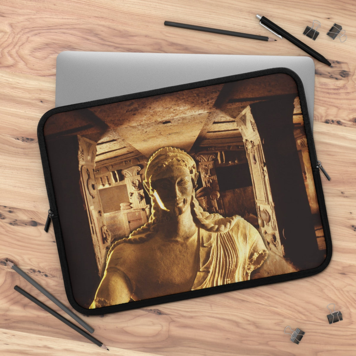 Etruscan Apollo Laptop Sleeve - Sacred Divine Tech Protection