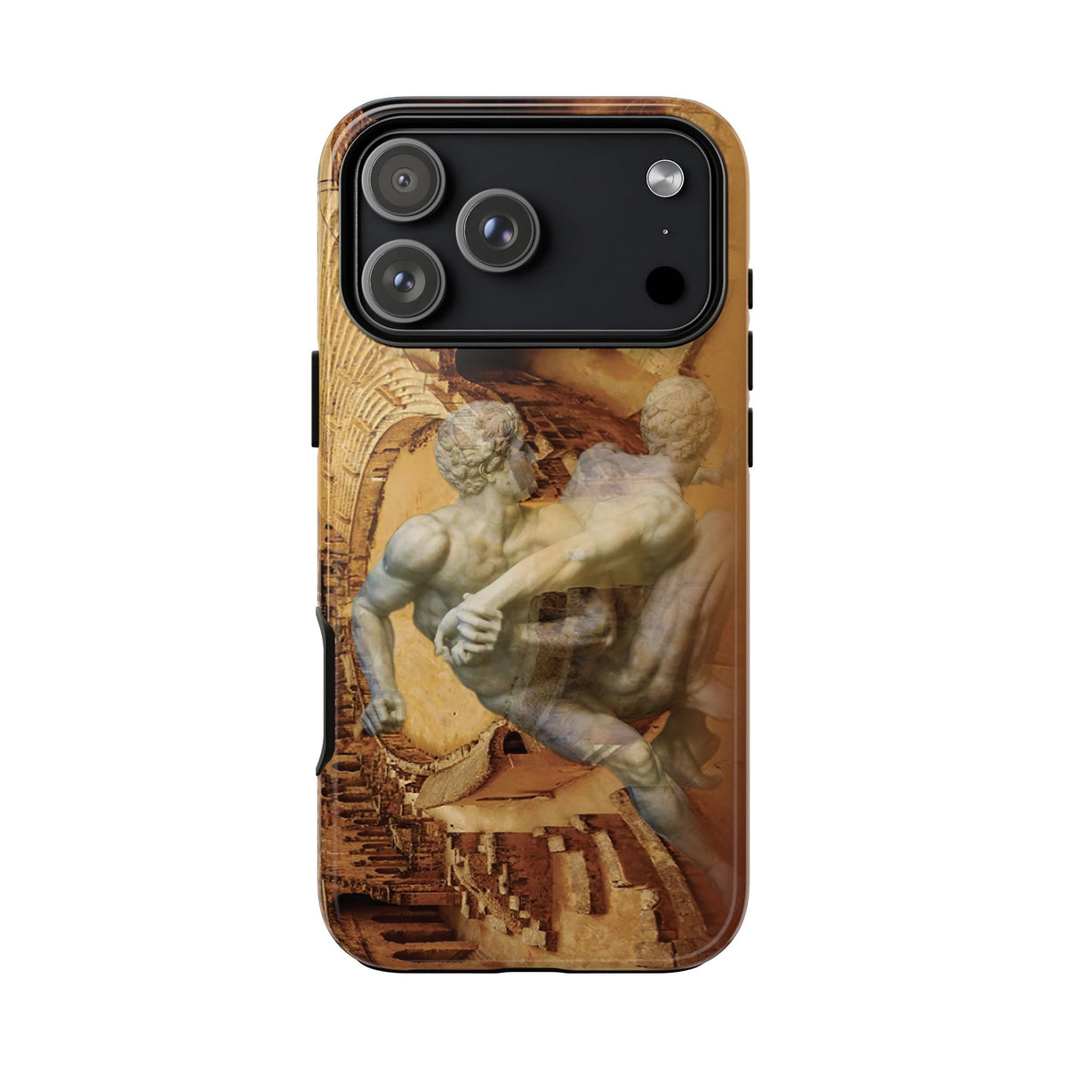 Amphitheater El Jem And The Uffizi Wrestlers phone case for iPhone 18 Pro Max by Vittorio Storaro, from the La Civiltà Romana collection