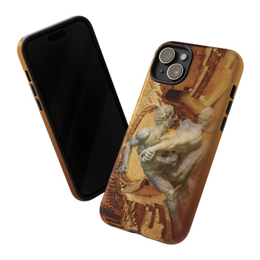 Amphitheater El Jem And The Uffizi Wrestlers phone case for iPhone 15 Plus by Vittorio Storaro, from the La Civiltà Romana collection