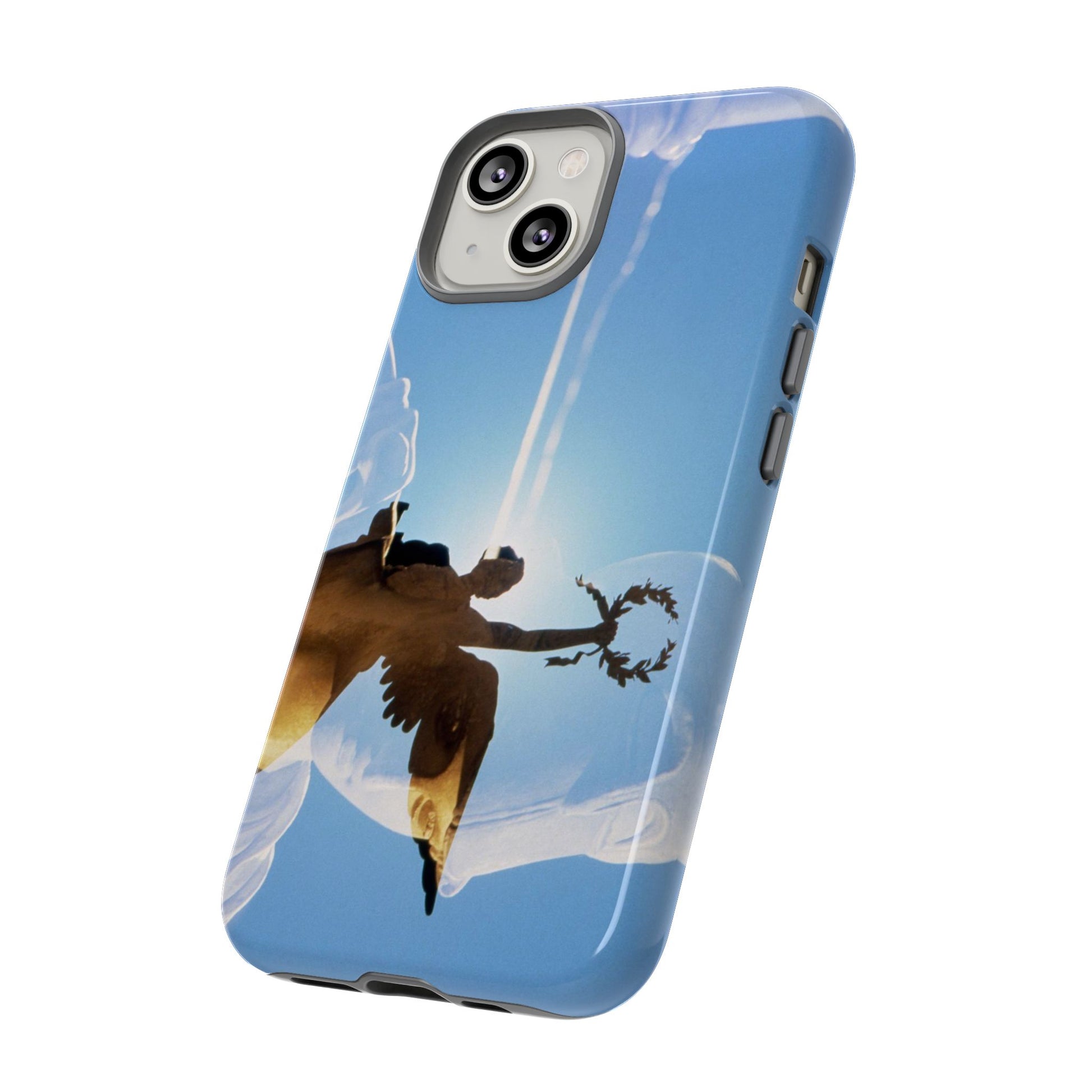 The Victory phone case for iPhone 14 by Vittorio Storaro, from the La Civiltà Romana collection