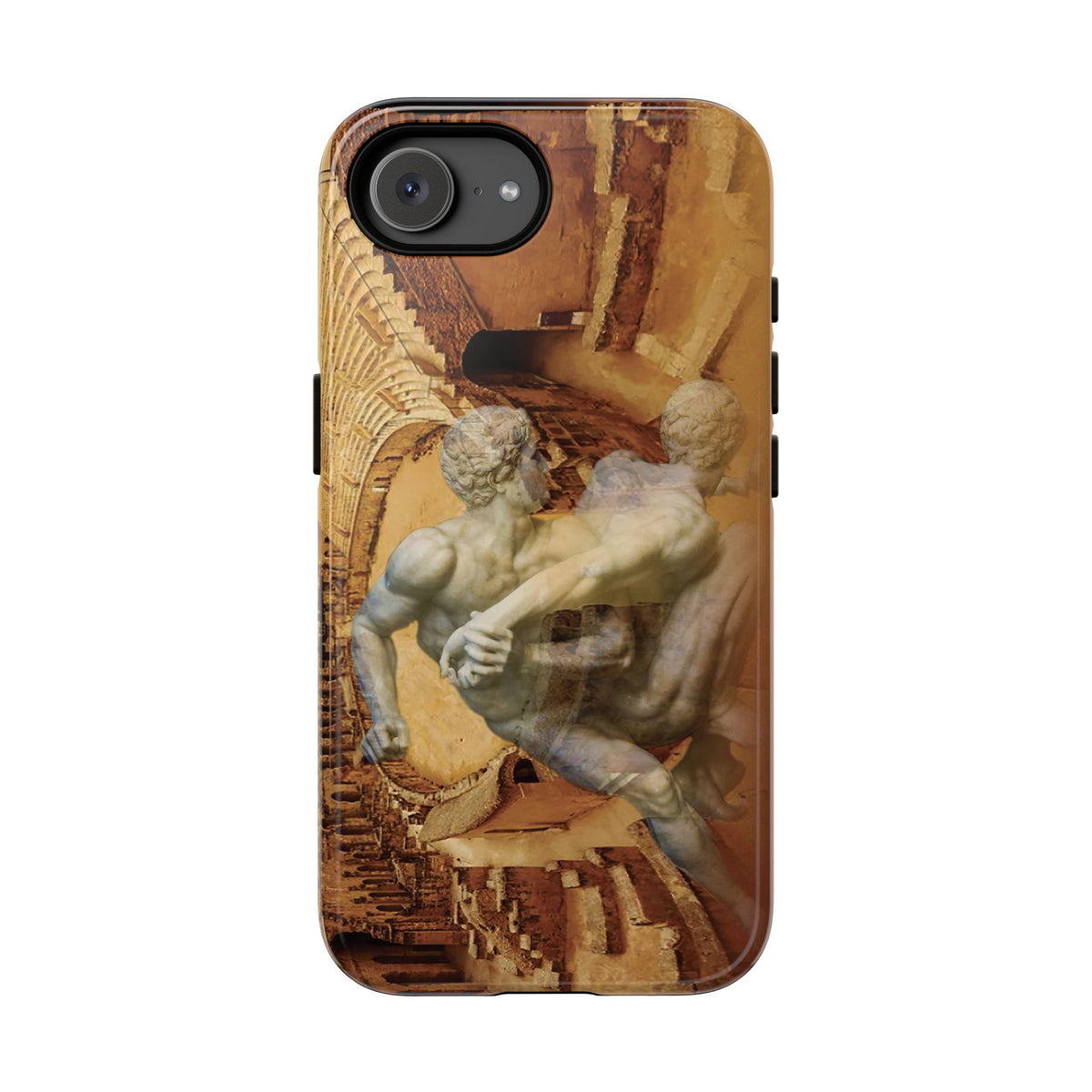 Amphitheater El Jem And The Uffizi Wrestlers phone case for iPhone 17e by Vittorio Storaro, from the La Civiltà Romana collection
