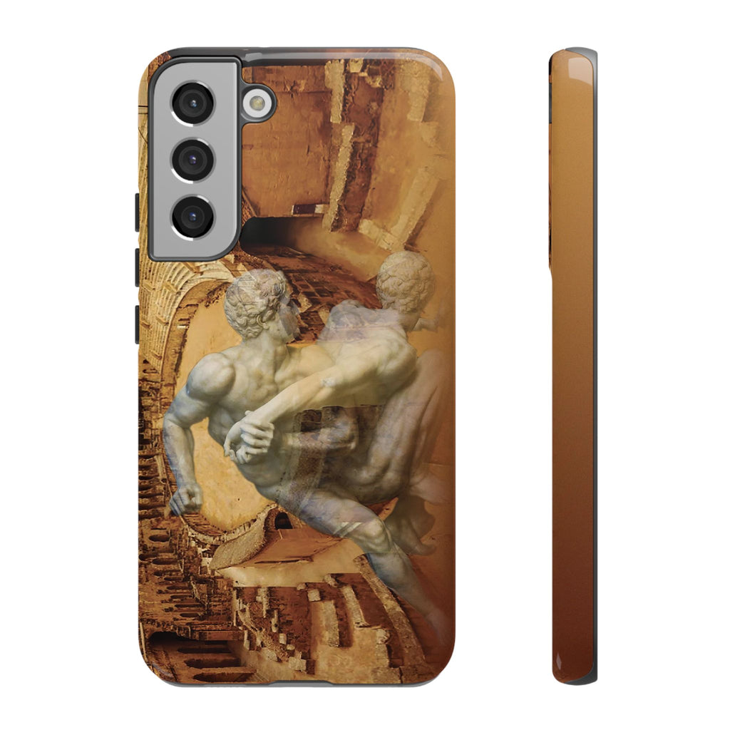 Amphitheater El Jem And The Uffizi Wrestlers phone case for Samsung Galaxy S22 Plus by Vittorio Storaro, from the La Civiltà Romana collection