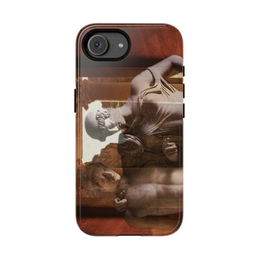 Elettra and Oreste phone case for iPhone 16e by Vittorio Storaro, from the La Civiltà Romana collection