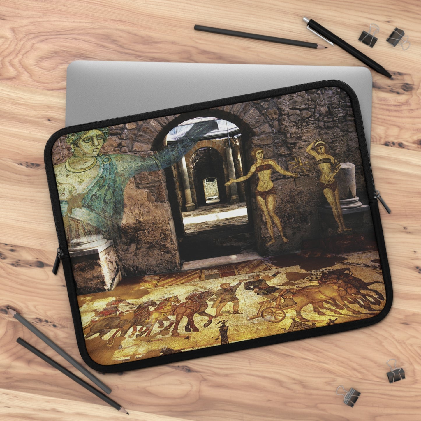 Mosaics Of The Thermal Baths Of Villa Armerina Laptop Sleeve