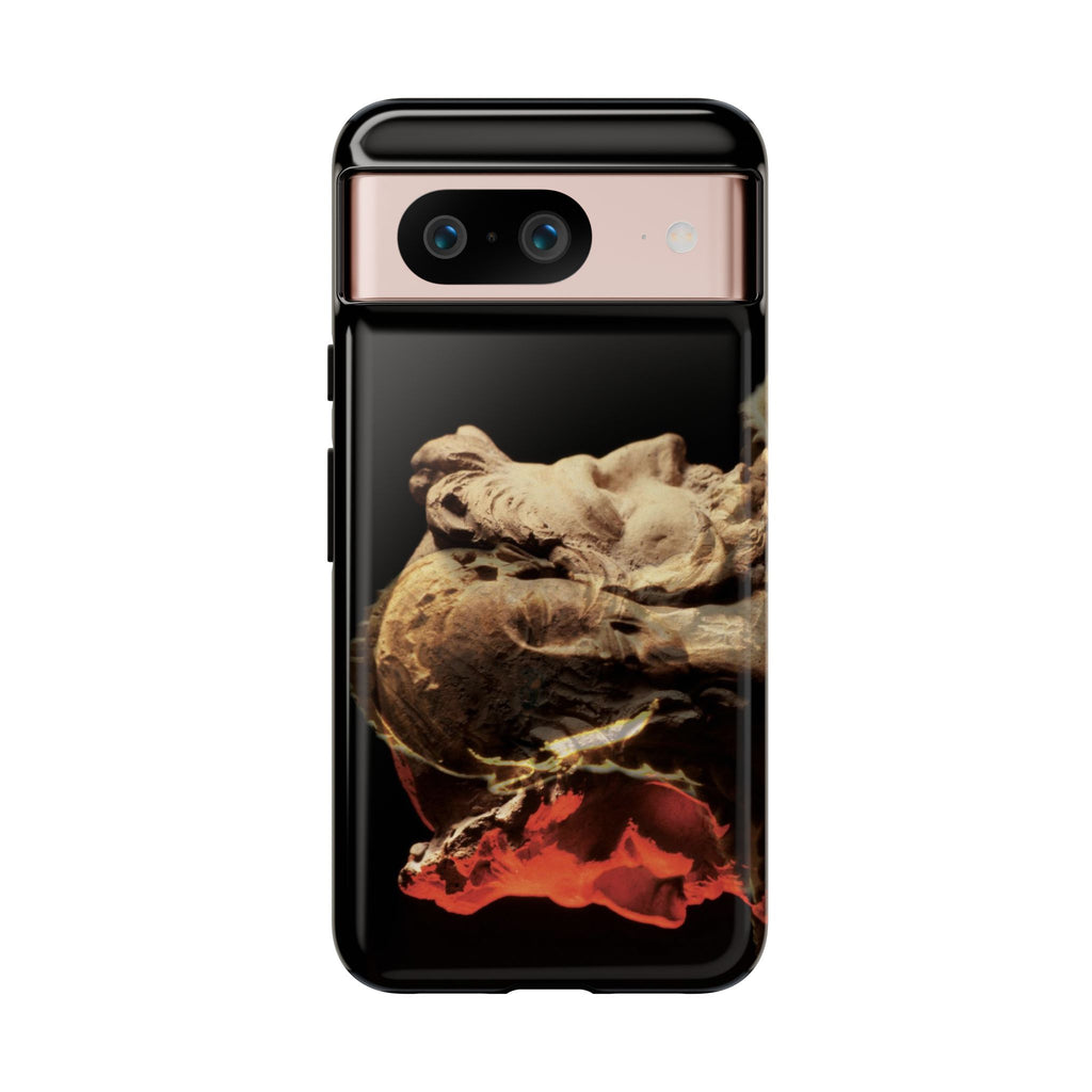 Apollo and two faced Janus phone case for Google Pixel 8 by Vittorio Storaro, from the La Civiltà Romana collection
