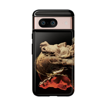 Apollo and two faced Janus phone case for Google Pixel 8 by Vittorio Storaro, from the La Civiltà Romana collection
