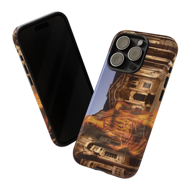 Diocletian's Palace with Goddess Roma phone case for iPhone 15 Pro by Vittorio Storaro, from the La Civiltà Romana collection