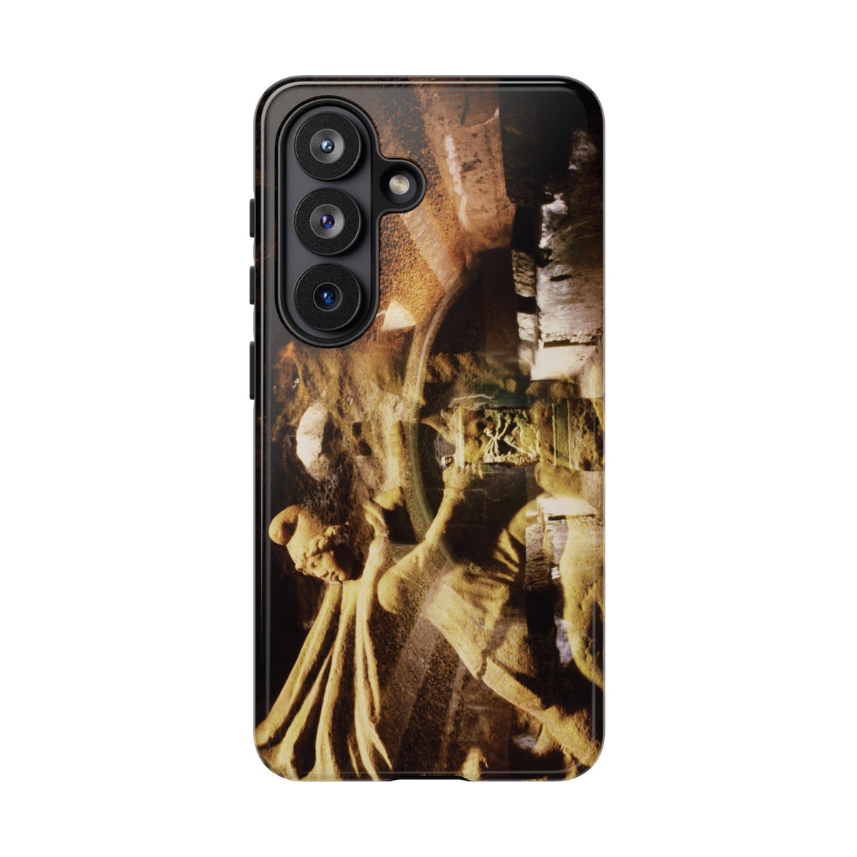 Mithras in his mithraeum of ancient Ostia phone case for Samsung Galaxy S26 by Vittorio Storaro, from the La Civiltà Romana collection