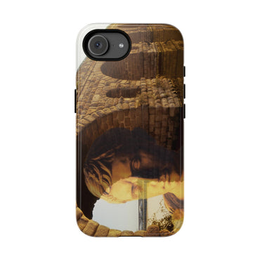 Julius Caesar and the France Bridge phone case for iPhone 17e by Vittorio Storaro, from the La Civiltà Romana collection