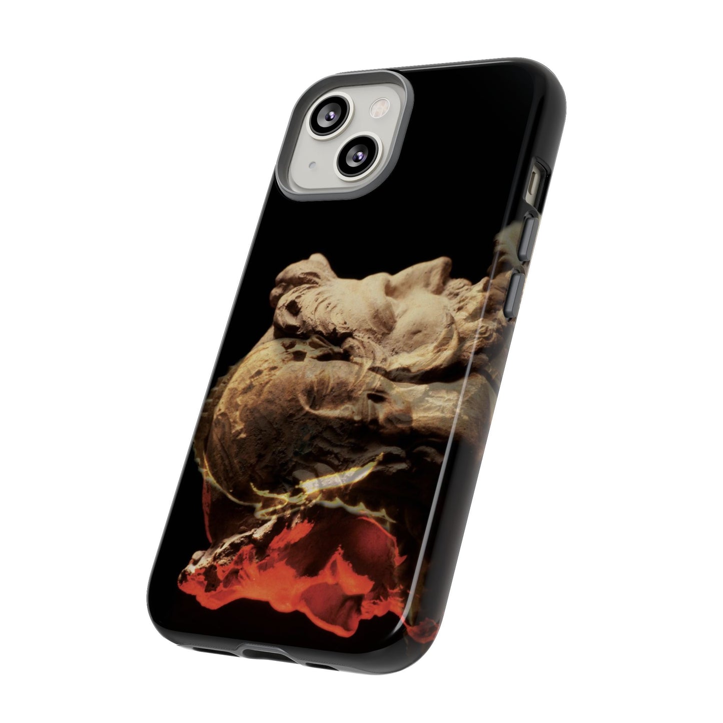 Apollo and two faced Janus phone case for iPhone 14 by Vittorio Storaro, from the La Civiltà Romana collection