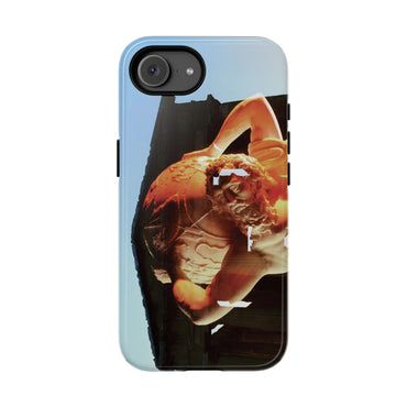 Atlas and Temple of Neptune phone case for iPhone 16e by Vittorio Storaro, from the La Civiltà Romana collection