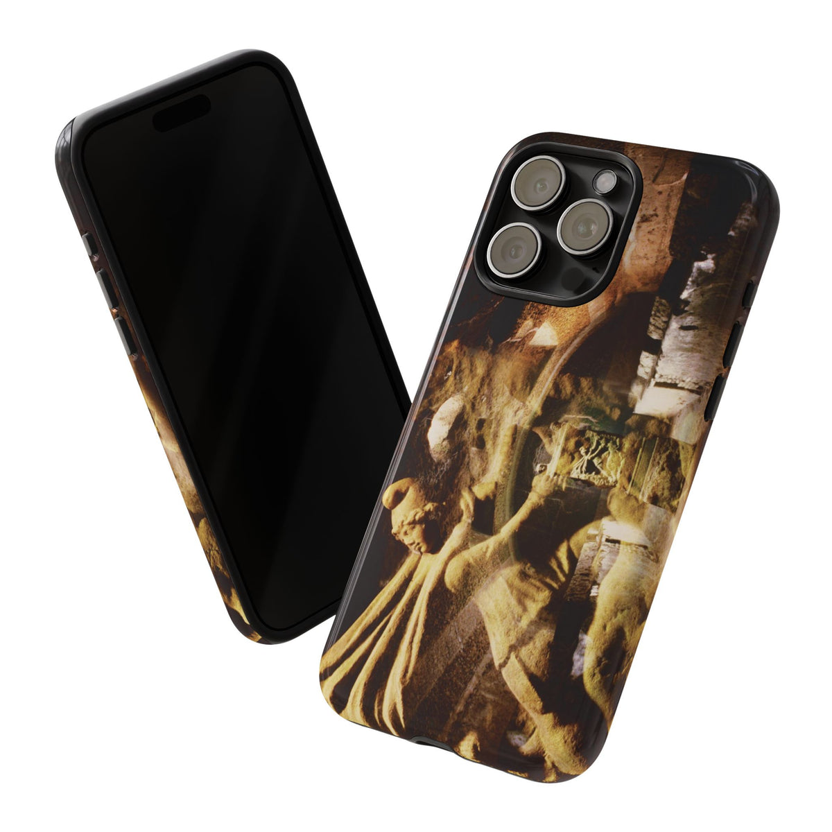 Mithras in his mithraeum of ancient Ostia phone case for iPhone 15 Pro Max by Vittorio Storaro, from the La Civiltà Romana collection