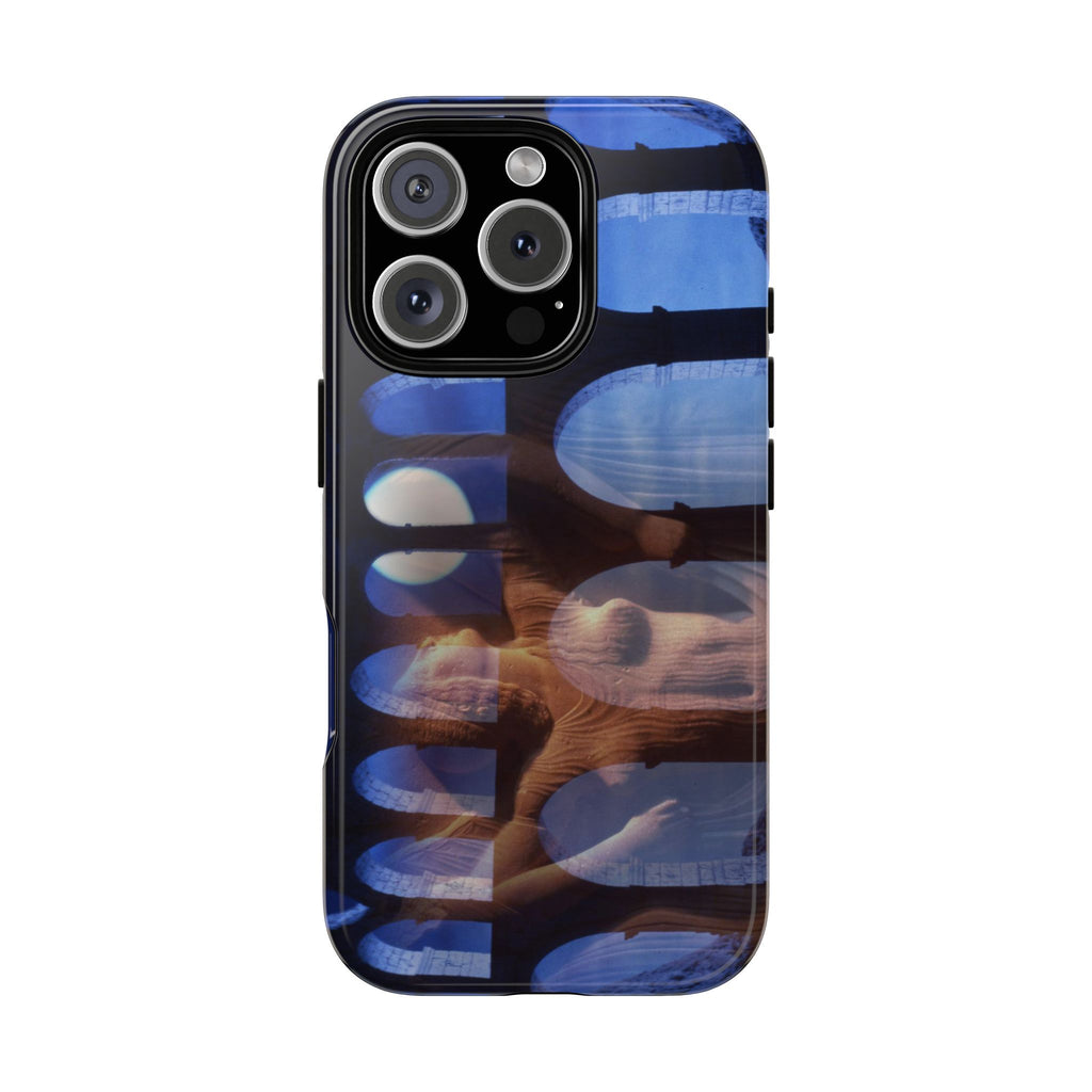 The Aqueduct and his Goddess phone case for iPhone 16 Pro by Vittorio Storaro, from the La Civiltà Romana collection