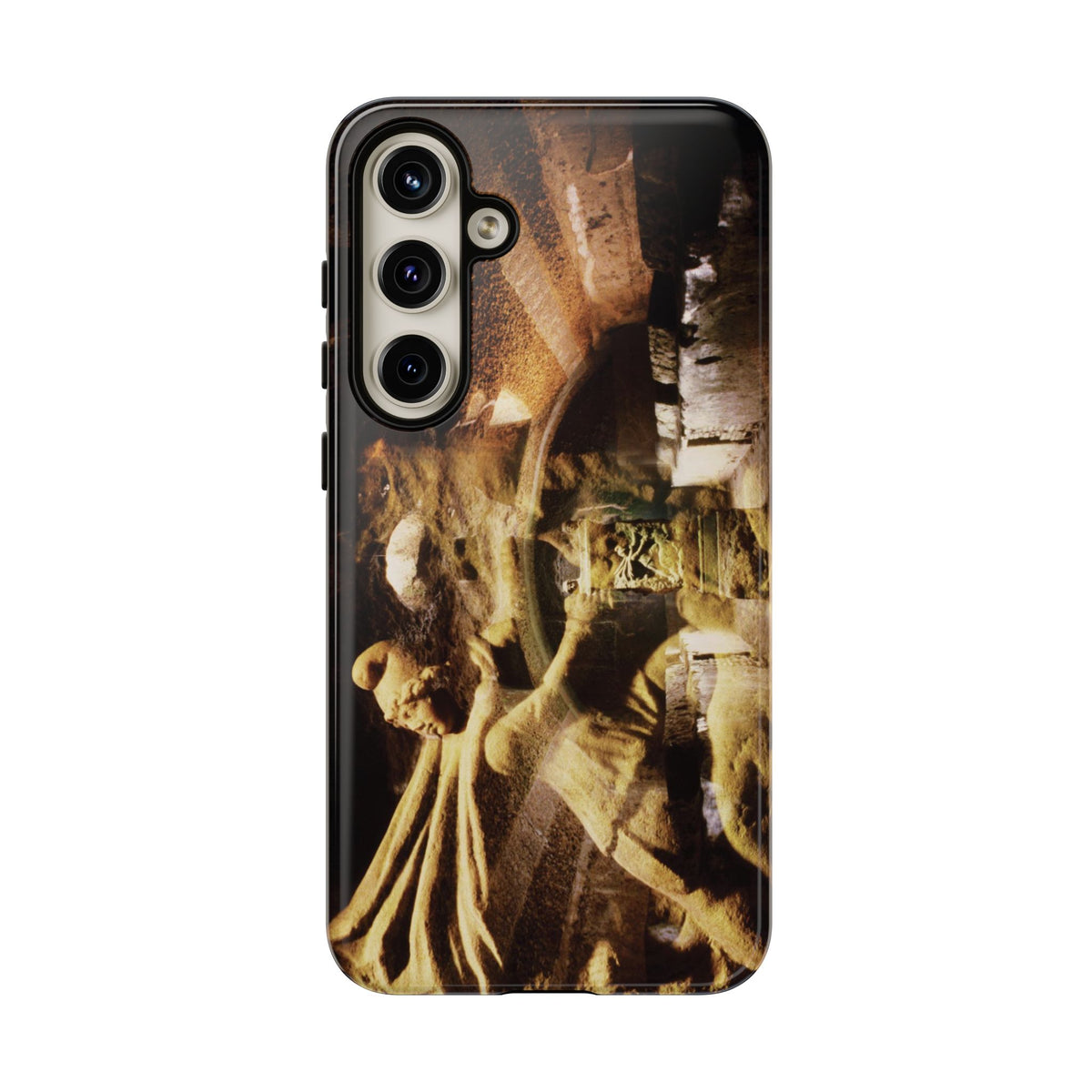 Mithras in his mithraeum of ancient Ostia phone case for Samsung Galaxy S24 Plus by Vittorio Storaro, from the La Civiltà Romana collection