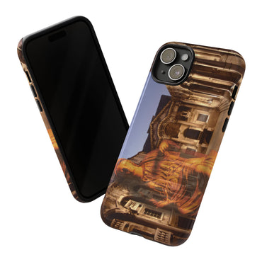 Diocletian's Palace with Goddess Roma phone case for iPhone 15 Plus by Vittorio Storaro, from the La Civiltà Romana collection