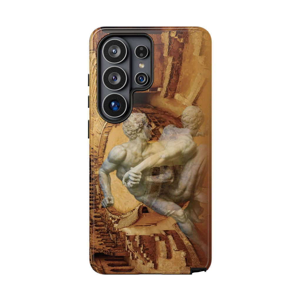 Amphitheater El Jem And The Uffizi Wrestlers phone case for Samsung Galaxy S26 Ultra by Vittorio Storaro, from the La Civiltà Romana collection