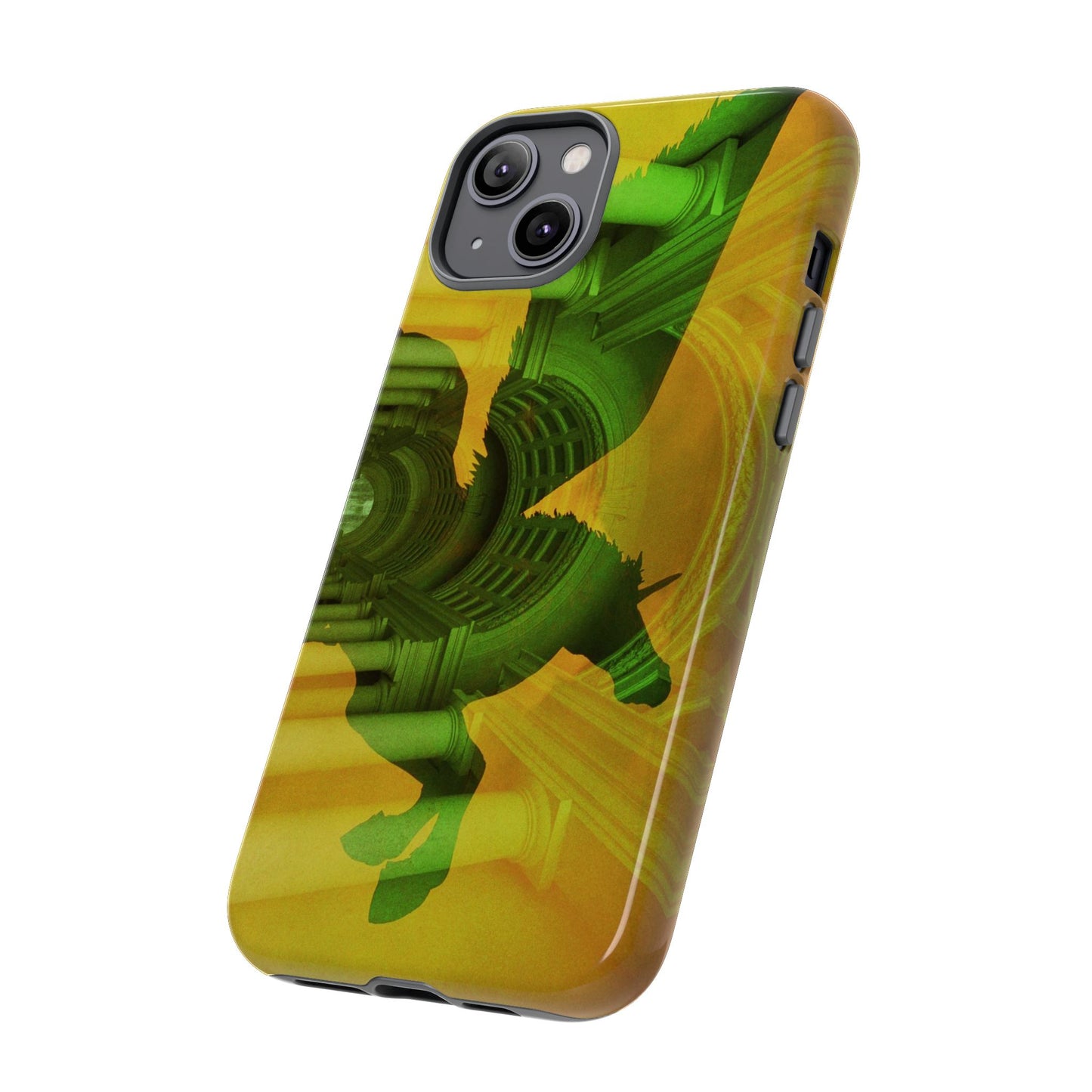 Pegasus phone case for iPhone 14 Plus by Vittorio Storaro, from the La Civiltà Romana collection